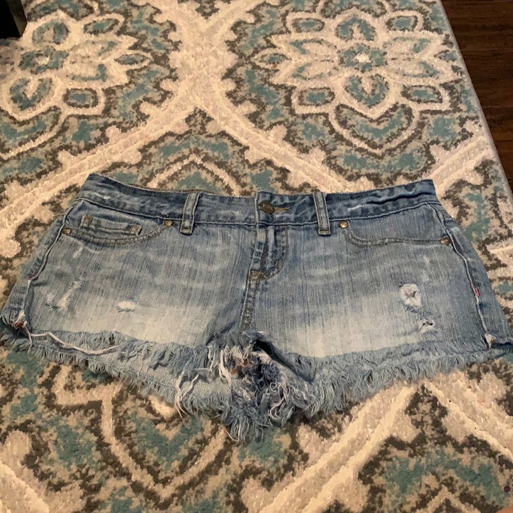 Pink Jean Shorts